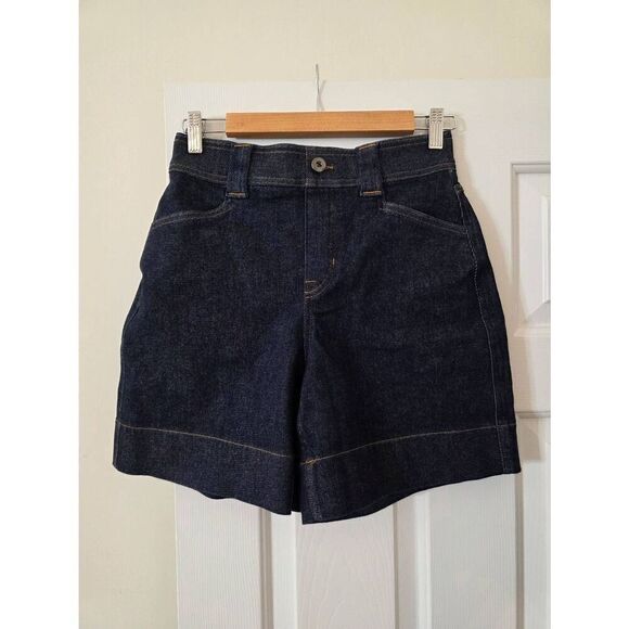 Spanx Denim Trouser Short, 6" XS $118 - Picture 4 of 8